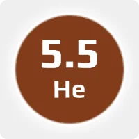 Гелий (He) марка  5.5 (99,9995%)в баллоне 40л, 150 бар, соединение  G 3/4 (DIN 9)