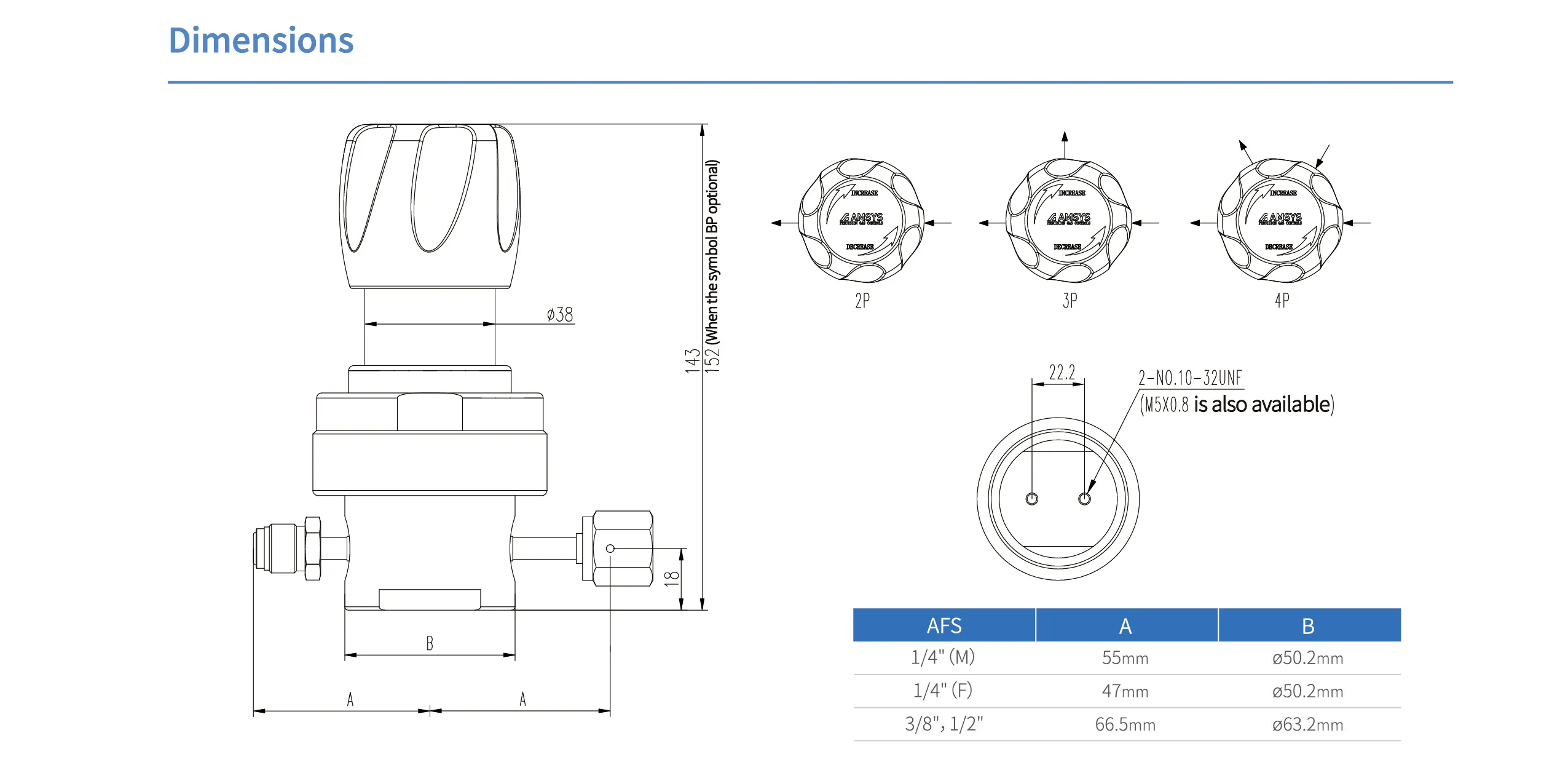 Регулятор AMFLO UHP AU24 Материал: Код SH (Body-SUS316L VAR; Poppet, Nozzle,Diaphragm,Gland -Hastelloy®C-22; Seat: PCTFE) ; Поверхность 0.25 um; 3х портовый, вх. давл. 159 бар, CV-0.45