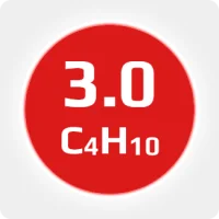 Бутан (C4H10) 3.0 (99,9%) в баллоне 12л (6кг) соединение W21,8х1/14'' LH  (DIN1) (с баллоном)
