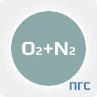 ПГС ГСО кислород (О2) 10,5% в азоте (N2) в стальном баллоне 10 л. вентиль латунь