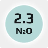 Закись азота (N20) техническая 2.3 (99,3%) в баллоне 5л, наполнение 3 кг., соединение W21,8x1/14'' (DIN 6)