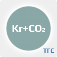 Техническая газовая смесь Криптон (Kr) 95% (6.0) + Диоксид углерода (CO2) (4.5) (остальн.) в баллоне 5л. 100 бар соединение DIN 6 (W21,8x1/14'')